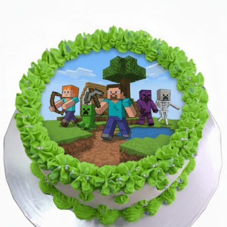 Minecraft Picture Cake